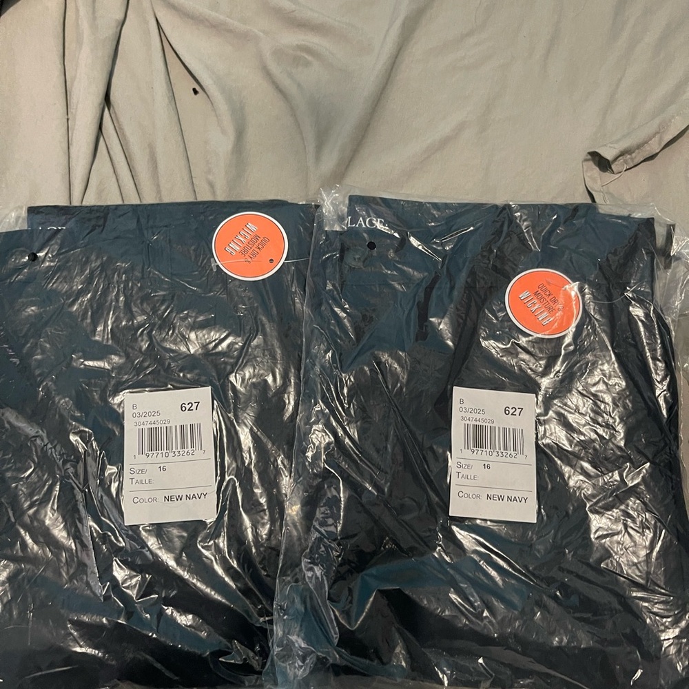 Navy Trousers Size 16